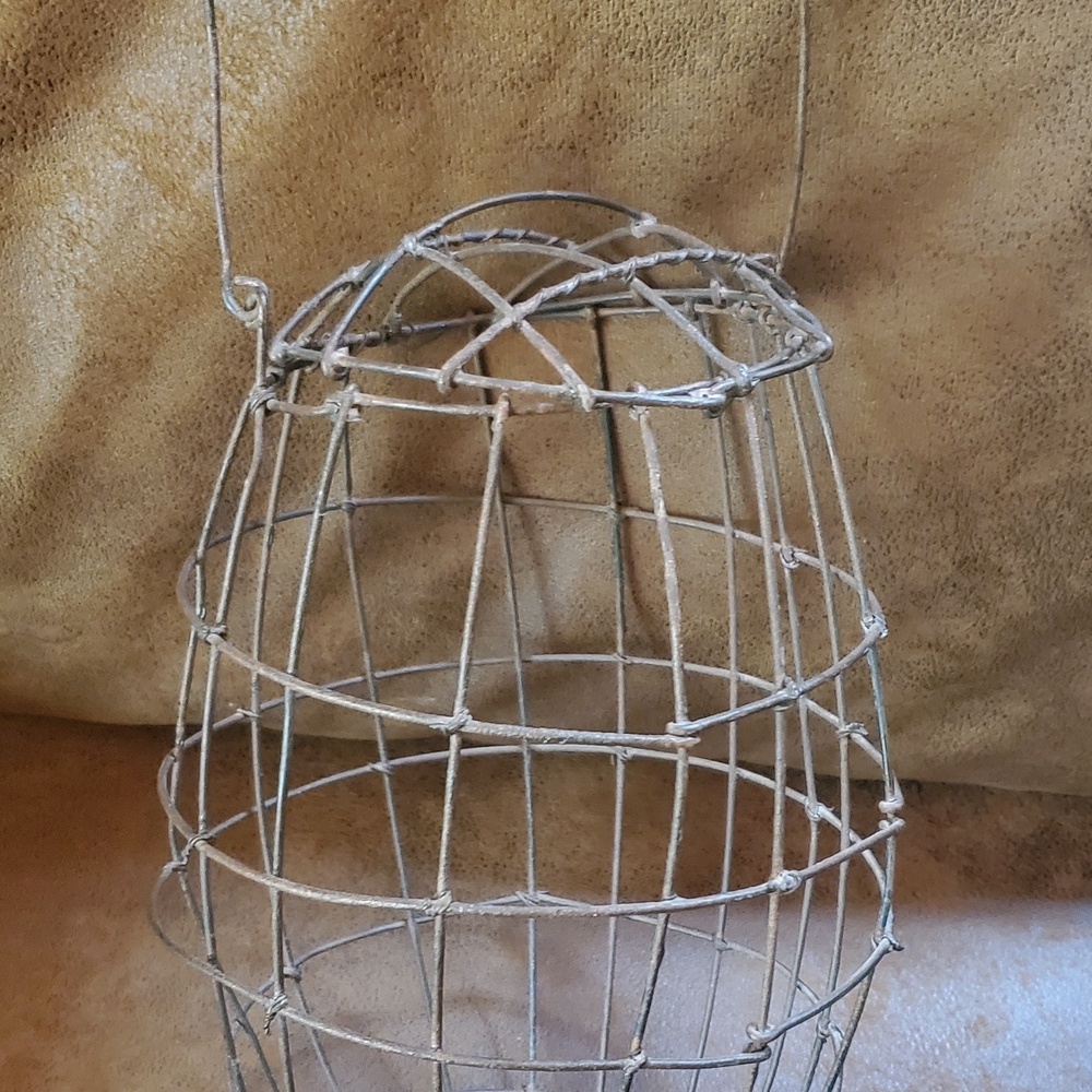 RARE 19th Century Trout Creel "Live Well"